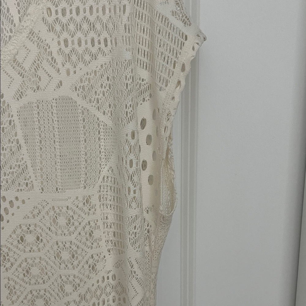 Cream Maxi Bathing Suit Cover Up - Picture 5 of 7